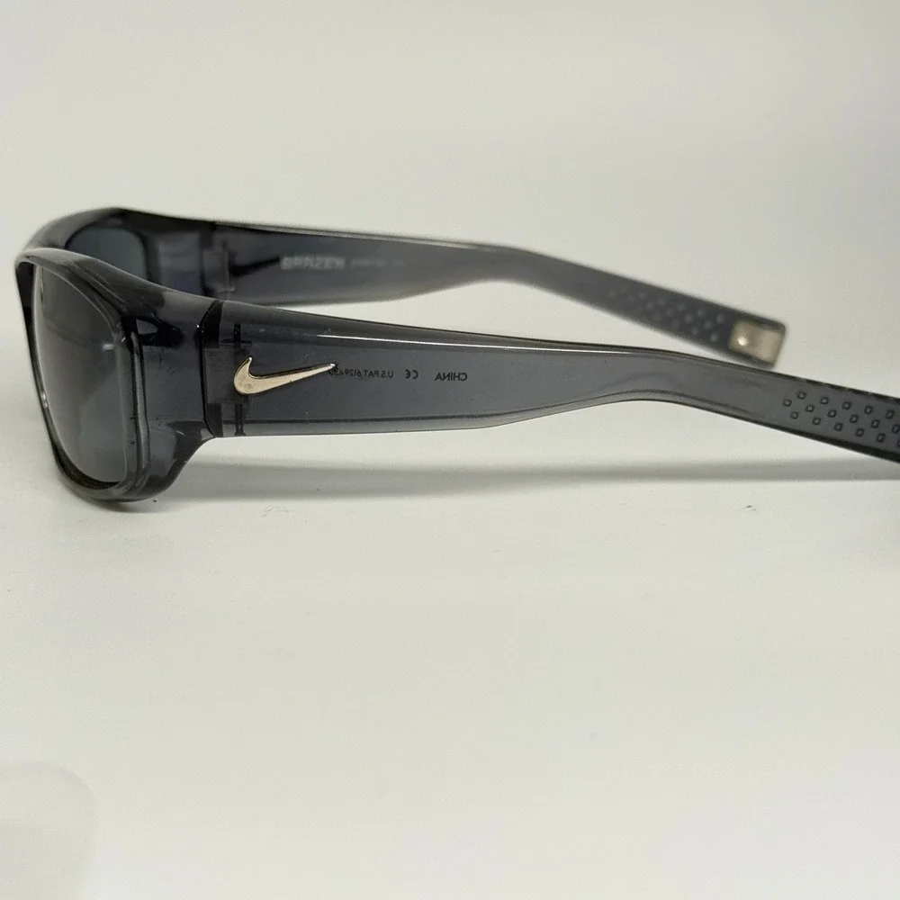 Nike Brazen Sunglasses EV0231 004 Gray Translucent Frame Sport Wrap‎ Mens